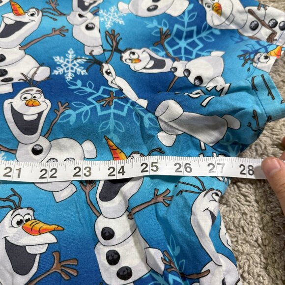Disney Frozen Olaf Snowman Winter Scrubs Medical Plus Size Front Pockets 3X - Picture 4 of 5
